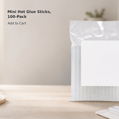 Clear glue sticks for everyday bonding