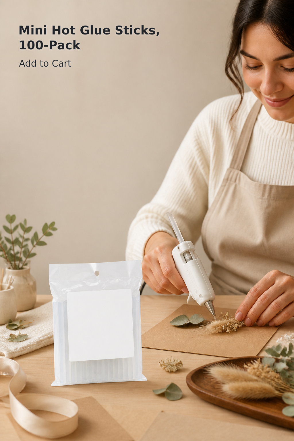 Clear glue sticks for everyday bonding